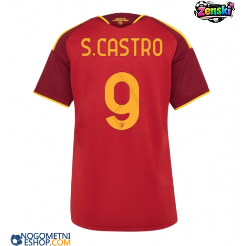 Ženski Nogometni dresi AS Roma Santiago Castro #9 Domači 2026-27 Kratek Rokav